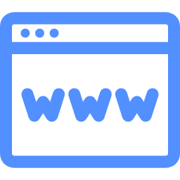 O que são Domínios e Subdomínios? 1 domain registration website svgrepo com
