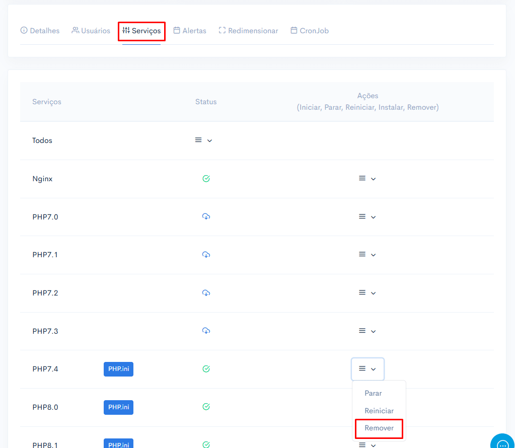 Como remover uma versão do PHP? 2 image 195