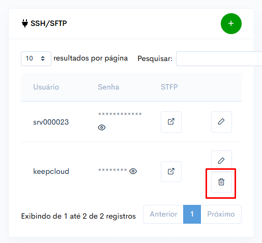 Como excluir um usuário SSH/FTP? 3 image 243