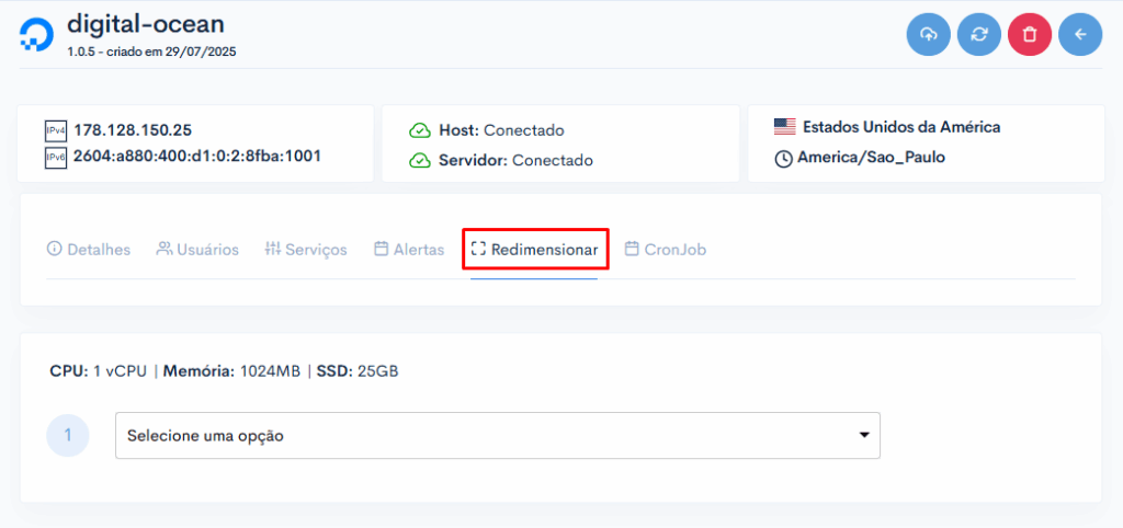 Como fazer upgrade / downgrade de servidores? 2 image 273