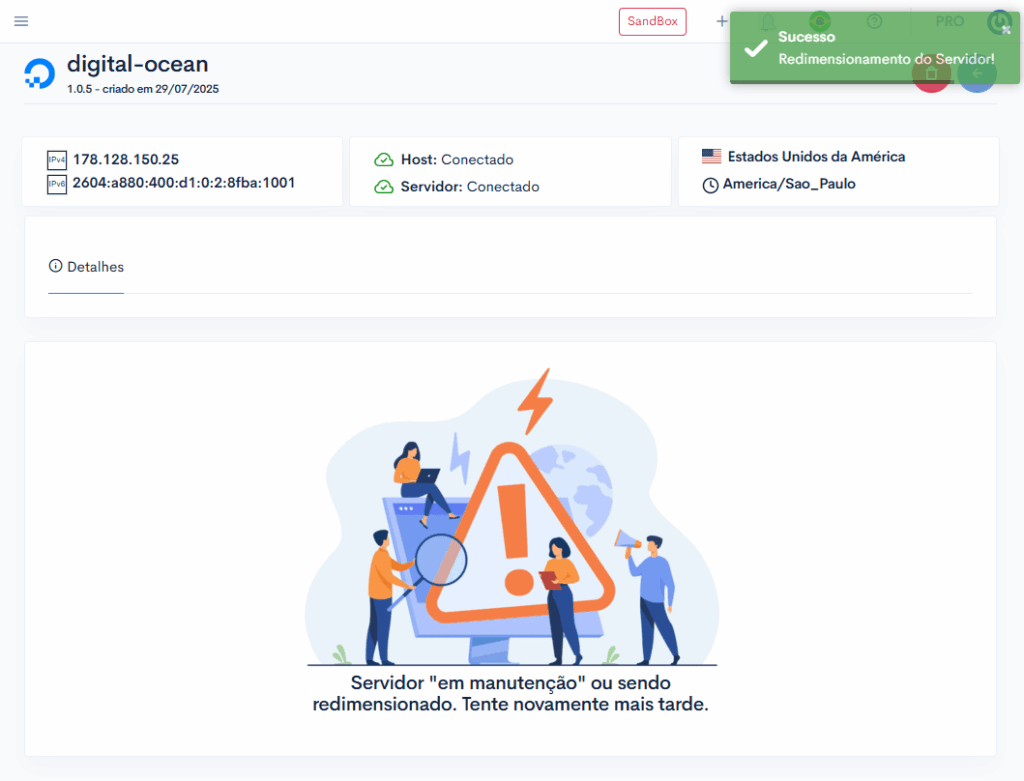 Como fazer upgrade / downgrade de servidores? 6 image 277