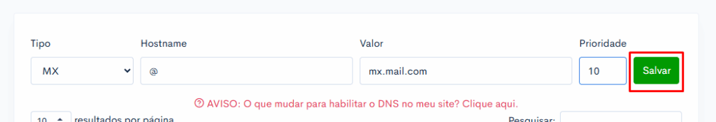 Como adicionar um novo registro DNS (A, CNAME, MX, TXT, etc.)? 7 image 341
