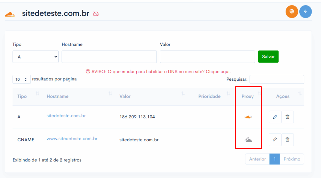 Como adicionar um novo registro DNS (A, CNAME, MX, TXT, etc.)? 9 image 343