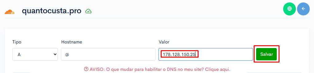 Como apontar um novo domínio para minha aplicação? 10 image 366