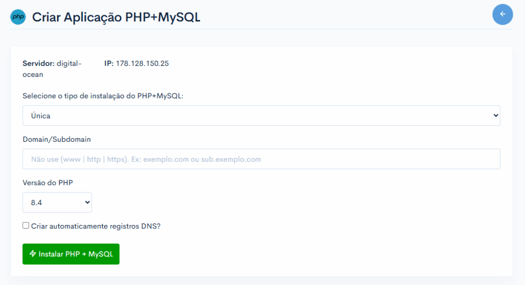 Como criar uma nova aplicação PHP + MySQL? 6 image 404