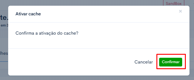 Como ativar o cache da minha aplicação? 4 image 408