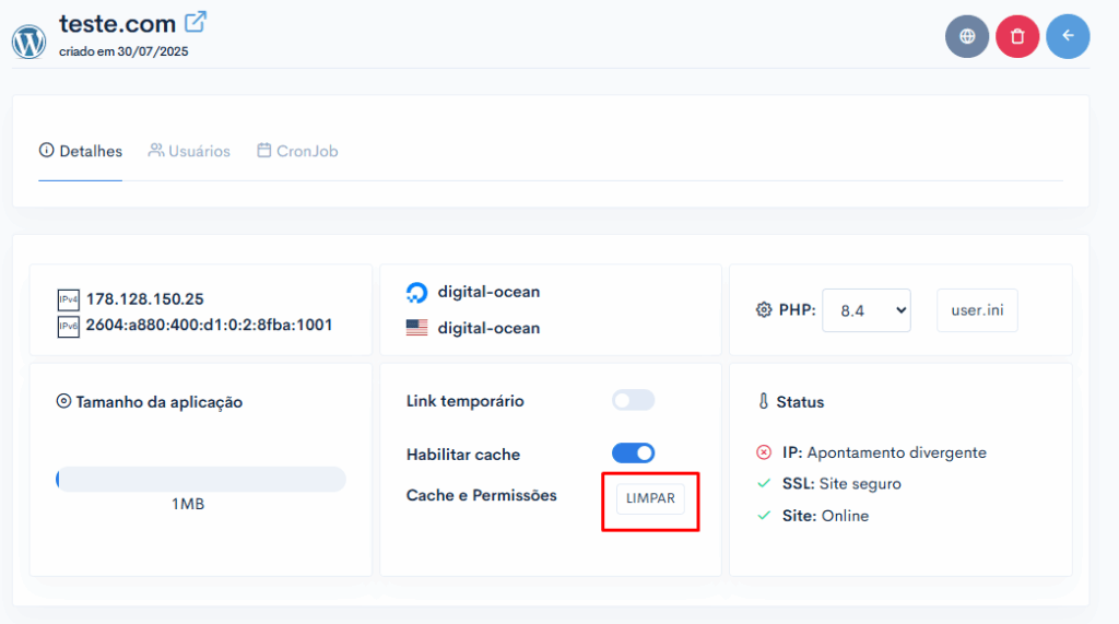 Como limpar o cache da minha aplicação? 3 image 409