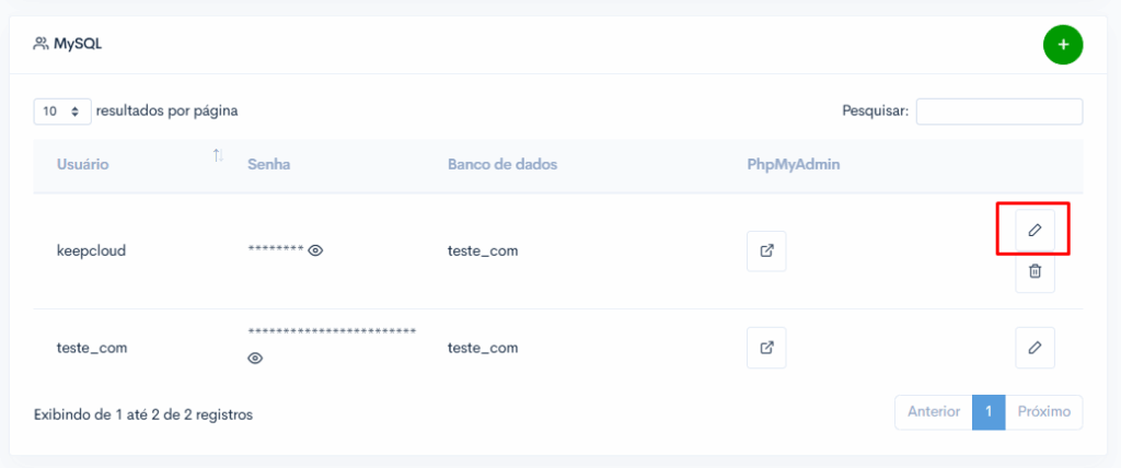Como alterar a senha de um usuário MySQL da aplicação? 3 image 418