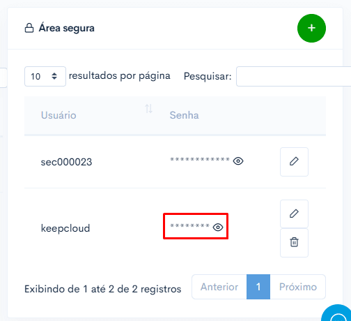 Como visualizar a senha de um usuário de Área segura (Aplicação)? 3 image 453